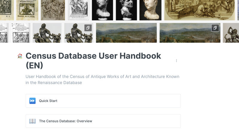 New User Hand­book and Changes to the Census Database